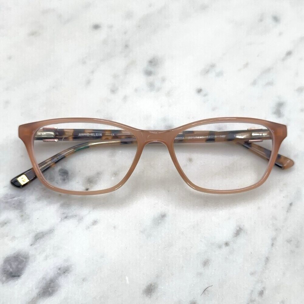 Anne Klein AK5058 001 Rose Full Rim Cat Eye Eyeglasses Frames Only 52-16-140